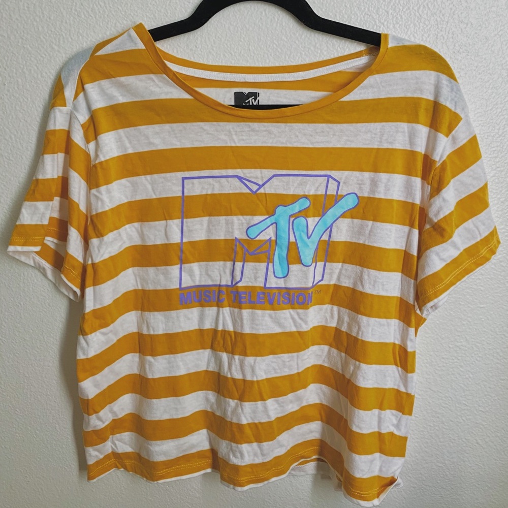M-TV striped t-shirt